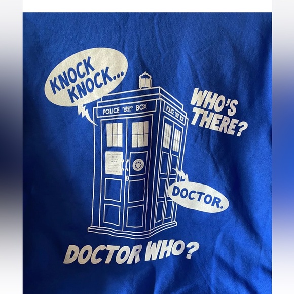 Doctor Who Knock Knock Who’s There Sweatshirt Size Large Unisex - Picture 12 of 15